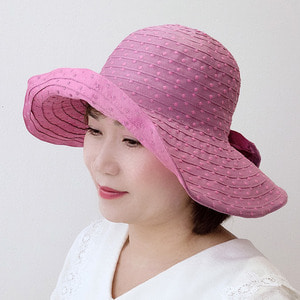 도트 리본 버킷햇 벙거지 여성 여름 썸머 휴가 모자