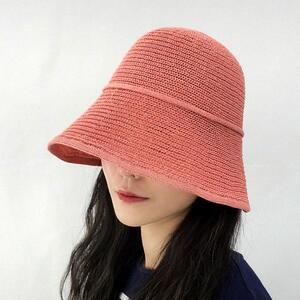 뒷리본심플 벙거지 버킷햇 보넷 여성 니트 모자