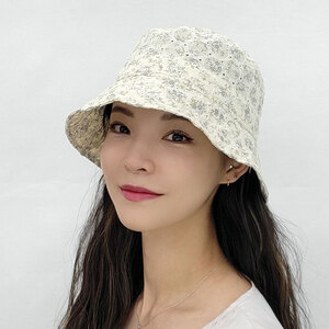 자수펀칭 벙거지 버킷햇 보넷 여성 봄 여름 모자