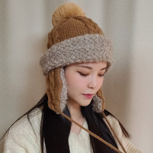 털방울 겨울 뽀글이 귀달이 모자