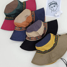 에스닉 사파리 남녀공용 등산 모자