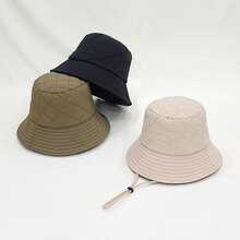 패딩 스티치 벙거지 버킷햇 모자 남녀공용