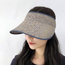 바인딩 라피아 썬캡 썬바이저 자외선 UV 햇빛 차단 모자