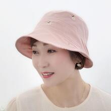 한송이꽃자수 벙거지 버킷햇 보넷 여성 봄 여름 모자